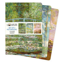 Dreier Set DIN-A5-Format-Notizbücher: Claude Monet