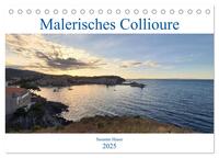 Malerisches Collioure in Südfrankreich (Tischkalender 2025 DIN A5 quer), CALVENDO Monatskalender