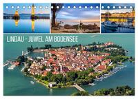 Lindau - Juwel am Bodensee (Tischkalender 2025 DIN A5 quer), CALVENDO Monatskalender