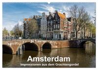 Amsterdam - Impressionen aus dem Grachtengordel (Wandkalender 2025 DIN A2 quer), CALVENDO Monatskalender