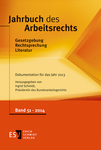 Jahrbuch des Arbeitsrechts. Gesetzgebung - Rechtsprechung - Literatur.... / Jahrbuch des Arbeitsrechts