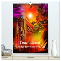 Leuchttürme Kalender der besonderen Art (hochwertiger Premium Wandkalender 2025 DIN A2 hoch), Kunstdruck in Hochglanz