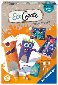 Ravensburger EcoCreate 18144 – Monster Games – Kinder ab 6 Jahren