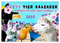 Party Tier Kalender (Tischkalender 2025 DIN A5 quer), CALVENDO Monatskalender