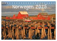 Norwegen 2025 (Tischkalender 2025 DIN A5 quer), CALVENDO Monatskalender