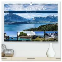 Bellevue Schweiz (hochwertiger Premium Wandkalender 2025 DIN A2 quer), Kunstdruck in Hochglanz