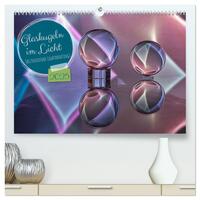 Glaskugeln im Licht - faszinierende Lightpaintings (hochwertiger Premium Wandkalender 2025 DIN A2 quer), Kunstdruck in Hochglanz