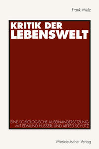 Kritik der Lebenswelt