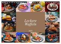 Leckere Waffeln (Wandkalender 2025 DIN A4 quer), CALVENDO Monatskalender