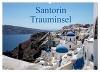 Santorin Trauminsel (Wandkalender 2025 DIN A2 quer), CALVENDO Monatskalender