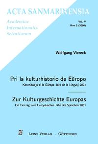 Pri la kulturhistorio de Europo /Zur Kulturgeschichte Europas