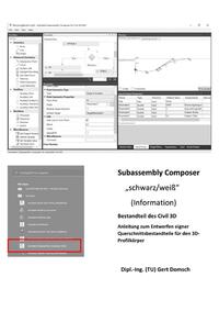 Cvil 3D Deutschland / Subassembly Composer, Bestandteil des Civil 3D Deutschland (schwarz/weiß, zur Information)