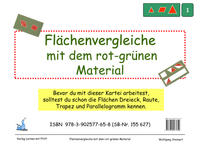 Mathekartei - Flächenvergleiche mit dem rot-grünen Material