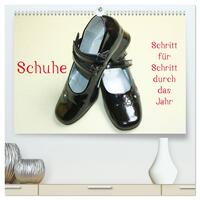 Schuhe - Schritt für Schritt durch das Jahr (hochwertiger Premium Wandkalender 2025 DIN A2 quer), Kunstdruck in Hochglanz