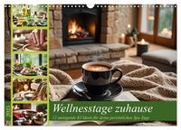 Wellnesstage zuhause - 12 anregende KI Ideen für deine persönlichen Spa Tage (Wandkalender 2025 DIN A3 quer), CALVENDO Monatskalender