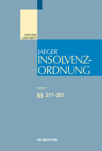 Insolvenzordnung / §§ 217-285