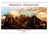 Dolomiten Monumental (Tischkalender 2025 DIN A5 quer), CALVENDO Monatskalender