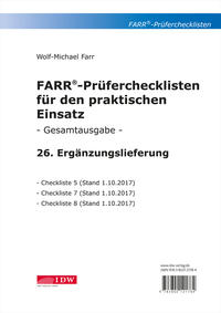 FARR Prüferchecklisten für den praktischen Einsatz