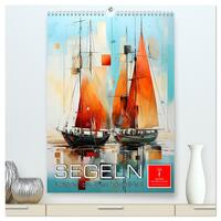 Segeln - Leinen los zum Segeltörn (hochwertiger Premium Wandkalender 2025 DIN A2 hoch), Kunstdruck in Hochglanz