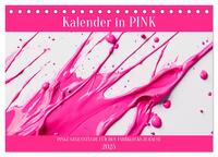 Kalender in PINK (Tischkalender 2025 DIN A5 quer), CALVENDO Monatskalender