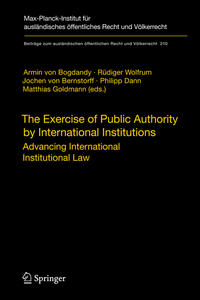 The Exercise of Public Authority by International Institutions