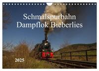 Schmalspurbahn Dampflok Bieberlies (Wandkalender 2025 DIN A4 quer), CALVENDO Monatskalender