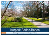 Kurpark Baden-Baden (Tischkalender 2025 DIN A5 quer), CALVENDO Monatskalender