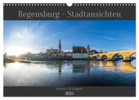 Regensburg - Stadtansichten (Wandkalender 2025 DIN A3 quer), CALVENDO Monatskalender