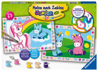 Ravensburger CreArt 28510 - Zauberhafte Einhörner - Malen nach Zahlen Einhorn für Kinder 5-7 Jahre