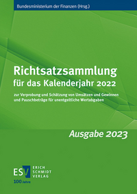 Richtsatzsammlung für das Kalenderjahr 2022