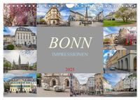 Bonn Impressionen (Wandkalender 2025 DIN A4 quer), CALVENDO Monatskalender