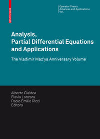 Analysis, Partial Differential Equations and Applications