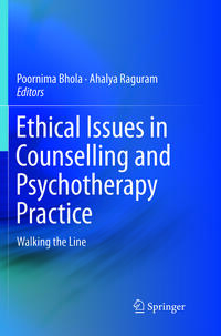 Ethical Issues in Counselling and Psychotherapy Practice