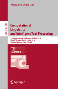 Computational Linguistics and Intelligent Text Processing