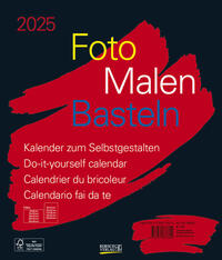 Foto-Malen-Basteln Bastelkalender schwarz groß 2025