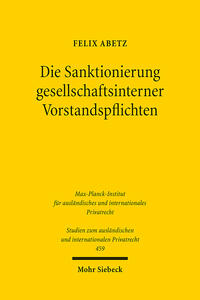 Die Sanktionierung gesellschaftsinterner Vorstandspflichten