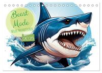 Beast Mode - Wilde Maskottchen (Tischkalender 2025 DIN A5 quer), CALVENDO Monatskalender