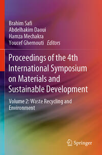 Proceedings of the 4th International Symposium on Materials and Sustainable Development