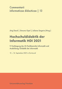 Hochschuldidaktik Informatik (HDI) 2021