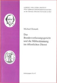 Das Bundesverfassungsgericht und die Mitbestimmung im öffentlichen Dienst