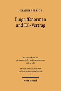 Eingriffsnormen und EG-Vertrag