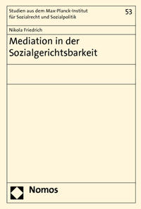 Mediation in der Sozialgerichtsbarkeit