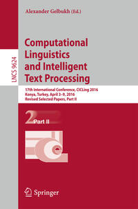 Computational Linguistics and Intelligent Text Processing