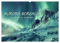 Aurora Borealis - Der Zauber der Nordlichter (Wandkalender 2025 DIN A2 quer), CALVENDO Monatskalender