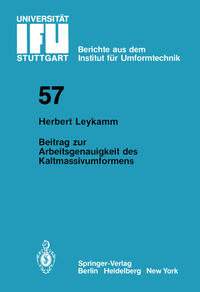 Beitrag zur Arbeitsgenauigkeit des Kaltmassivumformens