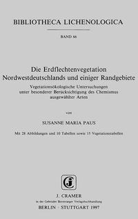 Die Erdflechtenvegetation Nordwestdeutschlands und einiger Randgebiete