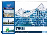 Hamburg - facettenreiche Metropole (Wandkalender 2025 DIN A3 quer), CALVENDO Monatskalender