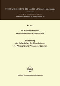 Berechnung der diabatischen Strahlungsheizung der Atmosphäre für Winter und Sommer