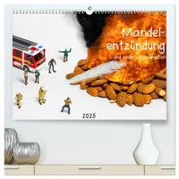 Mandelentzündung ... und andere Mini-Welten (hochwertiger Premium Wandkalender 2025 DIN A2 quer), Kunstdruck in Hochglanz