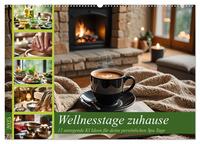 Wellnesstage zuhause - 12 anregende KI Ideen für deine persönlichen Spa Tage (Wandkalender 2025 DIN A2 quer), CALVENDO Monatskalender